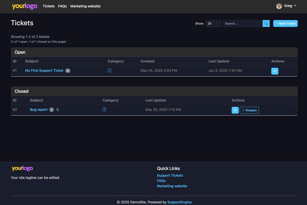 SupportEngine theme 3